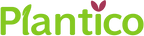 Logo of Plantico with green text and a purple leaf icon.